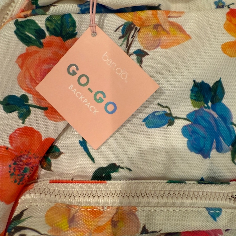 Bando Floral Backpack with Multicolor Roses - Picture 3 of 3